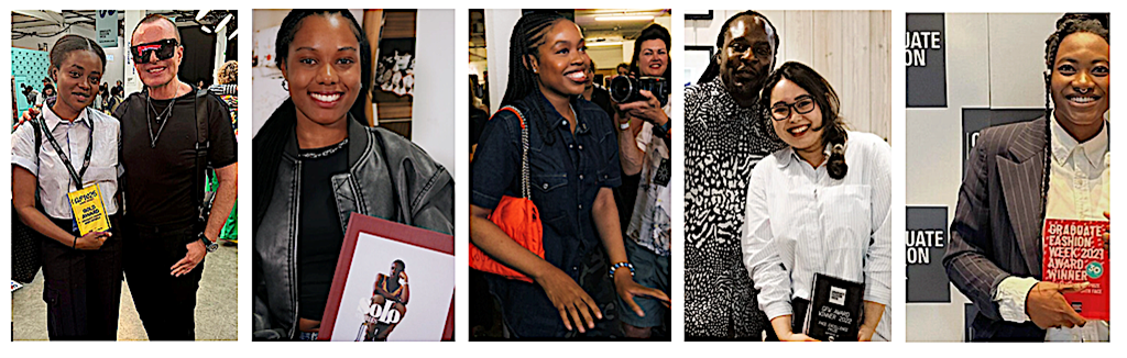 A series of pictures depicting winners of the Face prize