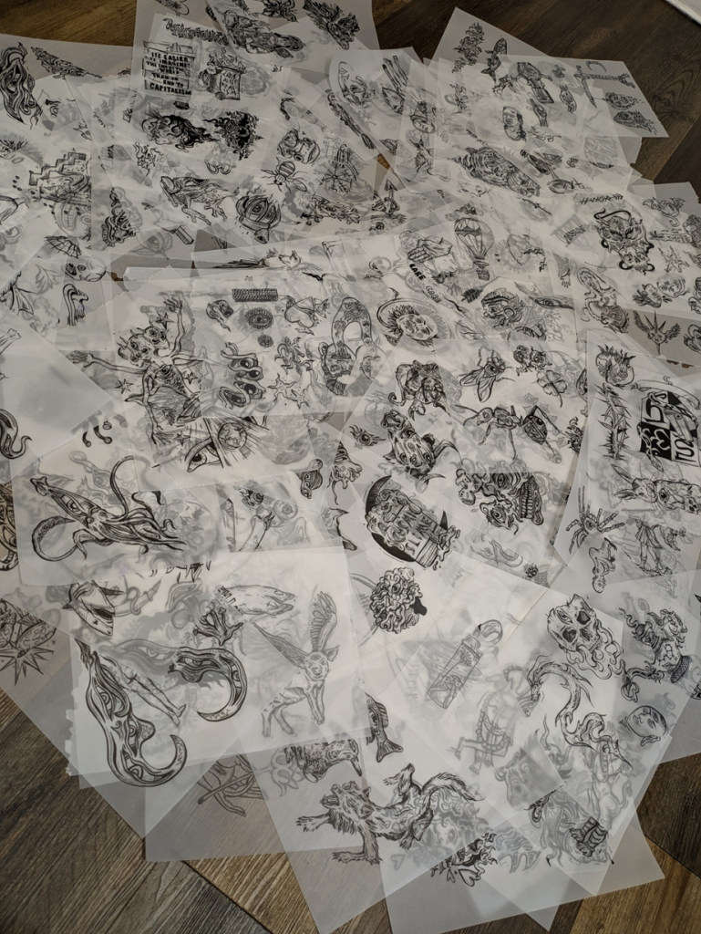 &nbsp;A collection of hand drawn tattoo designs by Adam McDade