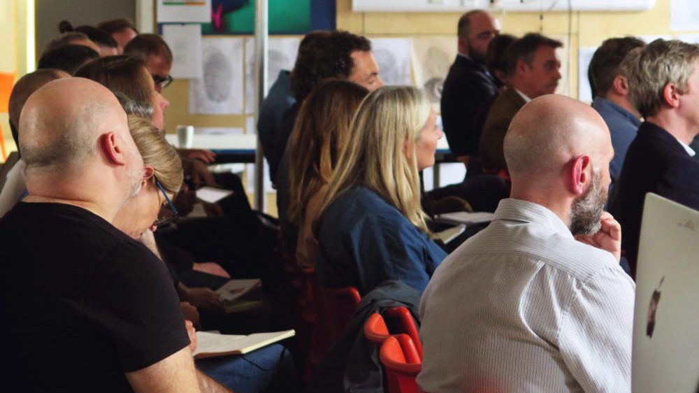 Group of professionals at a conference