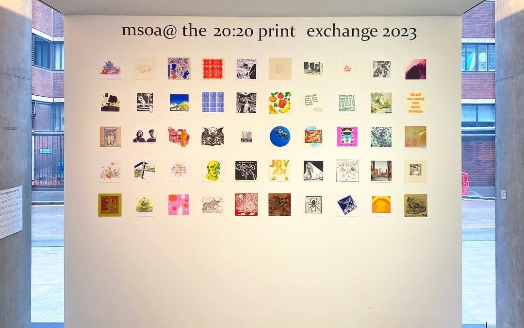 Manchester Metropolitan University’s role in supporting the yearly 20:20 print exchange in the School of Art